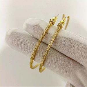 18k gold plated hoop earrings